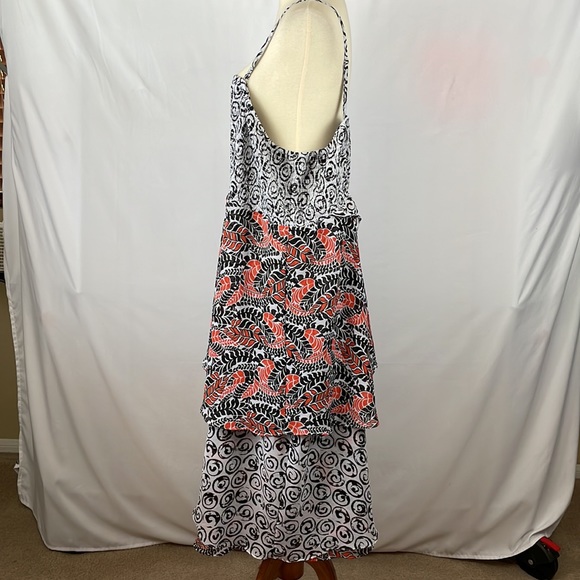 Lane Bryant Smocked Ruffle Boho Chiffon Sundress w/Removable Straps - Size 26 - Picture 5 of 15